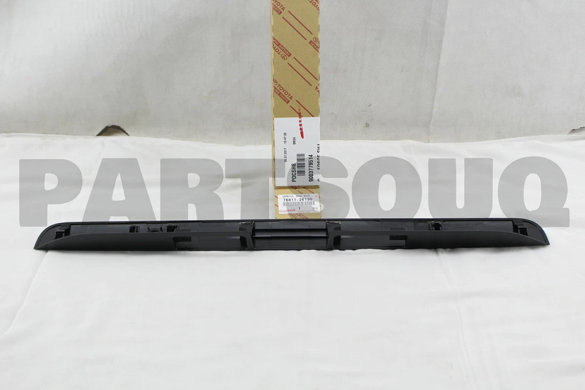 7681126130 Genuine Toyota GARNISH, BACK DOOR, OUTSIDE 76811-26130 