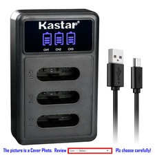 Kastar Battery Triple Charger for Pentax D-LI78 DLI78 PENTAX Optio L50 Optio M50