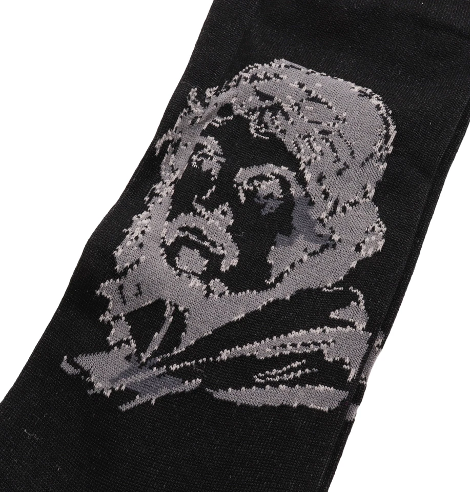 NWT BRESCIANI SOCKS 3 PAIRS LOT knee Caravaggio black cotton luxury Italy L - Image 2 of 2