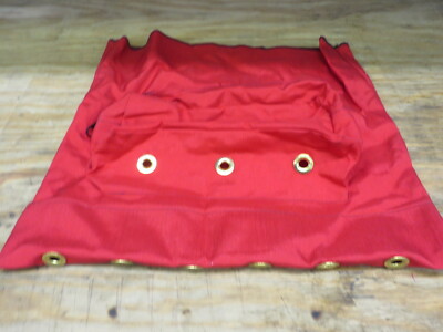 SCUBA DIVER COLLECTION BAG DIVE BAG w ZIPPER COMPT 18''X18'' RED NEW