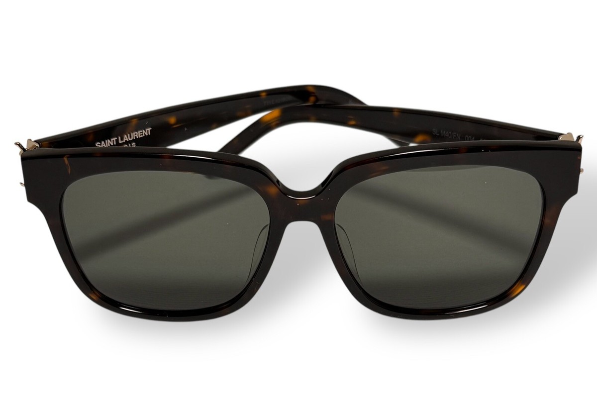YSL Saint Laurent SL M40/FN 004 Brown Tortoise Gray 55-16mm