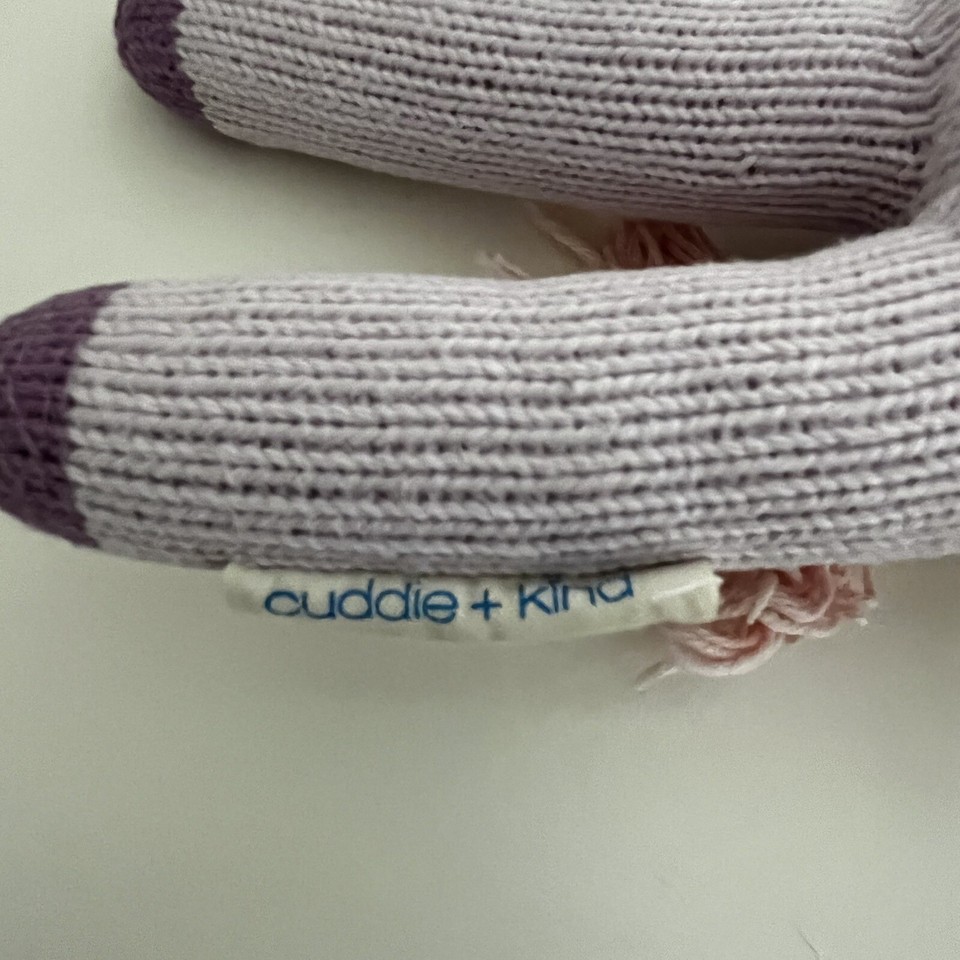 Cuddle + Kind Zoe the Unicorn Plush Knit Handmade Doll Stuffed Animal