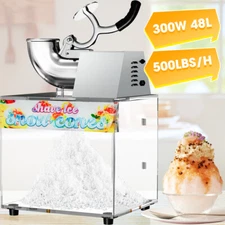 Commercial Ice Cub Shaved Ice Machine Premium Quality Ice Shaver Snow Cone Maker