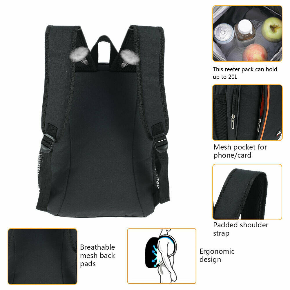 Thermos Insulated Cooling Backpacks Picnic Camping Rucksack 18L Ice