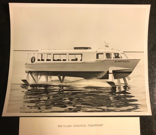 Hydrofoil Ship Albatross 1960s Original Real Photo 8x10 Photograph Vintage Navy - Picture 3 of 3