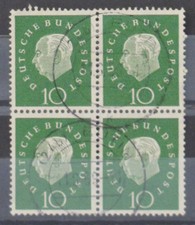 BRD, Bund Mi.Nr. 303 Viererblock gestempelt