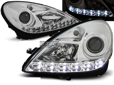 Faros LED DRL Look for Mercedes R171 SLK 04-11 Daylight Chrome Envío gratis LPME