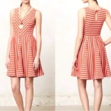 Anthropologie Saturday Sunday Striped sleeveless Day Dress Size Small Stretch