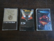 ZZ TOP Eliminator Afterburner First Album Hard Rock Lot of 3 Cassette Tapes