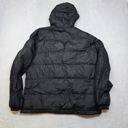 Eddie Bauer Down Puffer Jacket Hooded Mens Medium Black Lightweight EB650 - Picture 3 of 12