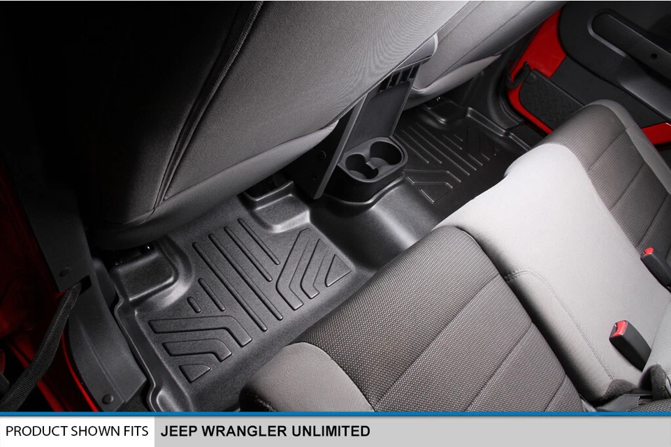SMARTLINER Custom Fit Floor Mats Liner OEM TPE 2007-2013 Jeep Wrangler Unlimited — 第 4/4 张图片