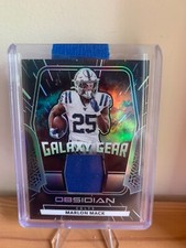 2020 Panini Obsidian Marlon Mack Galaxy Gear Electric Etch Green /50 GG8 Broncos