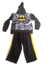 Batman sweatpants hoodie sweatshirt 2 piece set Logo boys black