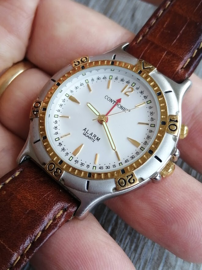 Montre Citizen Vintage Homme - Quartz, Dorée, étanche, Besoin De Pile Neuve