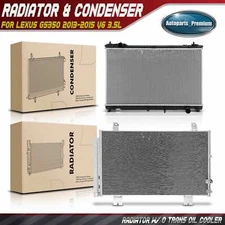 Radiator & AC Condenser Cooling Kit for Lexus GS350 13-15 V6 3.5L To 9/30/2015