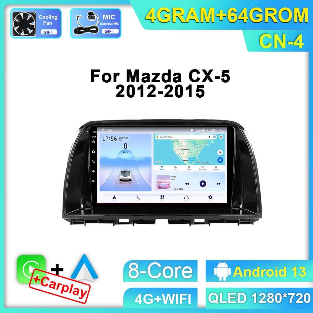 For Mazda CX5 CX-5 CX 5 Video Player Carplay GPS Screen Android