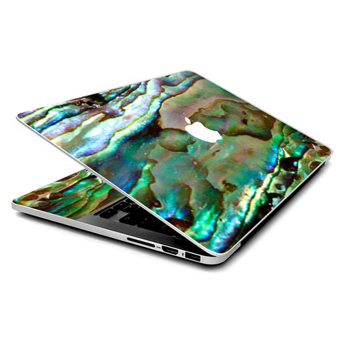 Skin Vinyl MacBook Pro 15" Retina - Abalone Coquillage Bleu Vert Violet