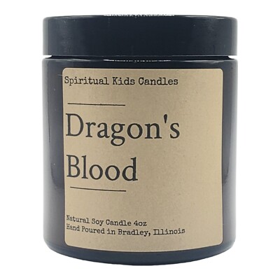 Dragon s Blood Soy Candle 20-25 Hours Handmade Poured with All Natural Soy Wax