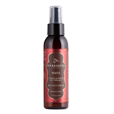 Marrakesh Style WAVE Argan & Hemp Oil Therapy Texturizing Sea Salt Spray 4 fl oz