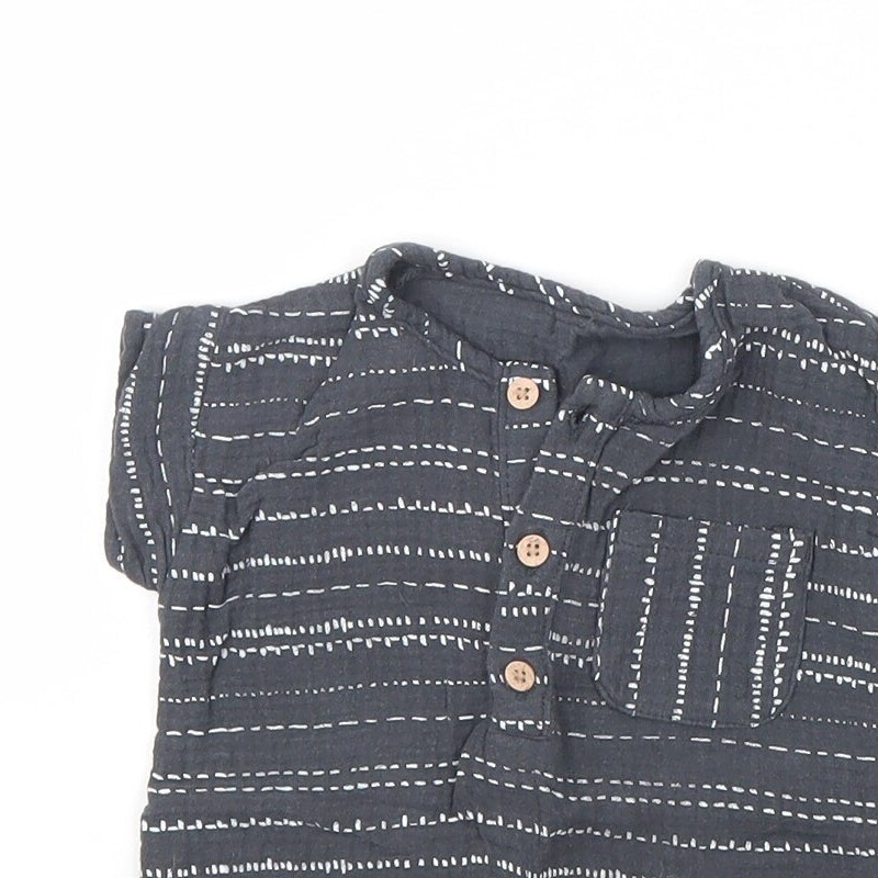 George Baby Grey Cotton Blend Blouse Size 9-12 Months image 8