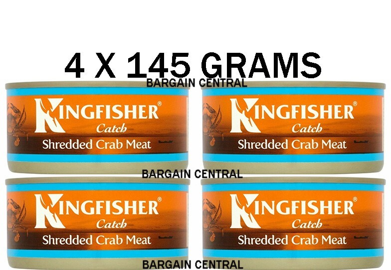 Kingfisher Shredded Crab Meat (145g) Pack of 4 eBay