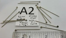 Vtg Lot Type  Size Silver Brooch Pin Stems Straight Repair Jewelry Findings 2101