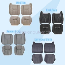 Driver & Passenger Seat Cover For 03-06 Chevy Silverado GMC Sierra NO Armrest