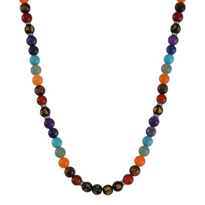Crystal Multi Gemstone Beads Mix Beaded Necklace Size 18-20'' Ct 303.4