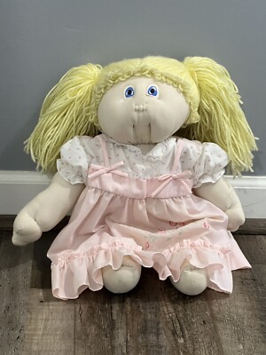 Cabbage Patch Lookalike SOFT FACE Girl Doll Xavier Roberts THE LITTLE  PEOPLE