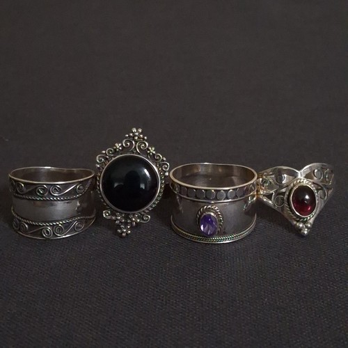 Boho Sterling Silver Ring Resale Lot eBay