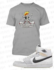 Big Tall Small Graphic Cleaning Up the One Sneaker Tee Shirt J1 KO ProClub Shaka