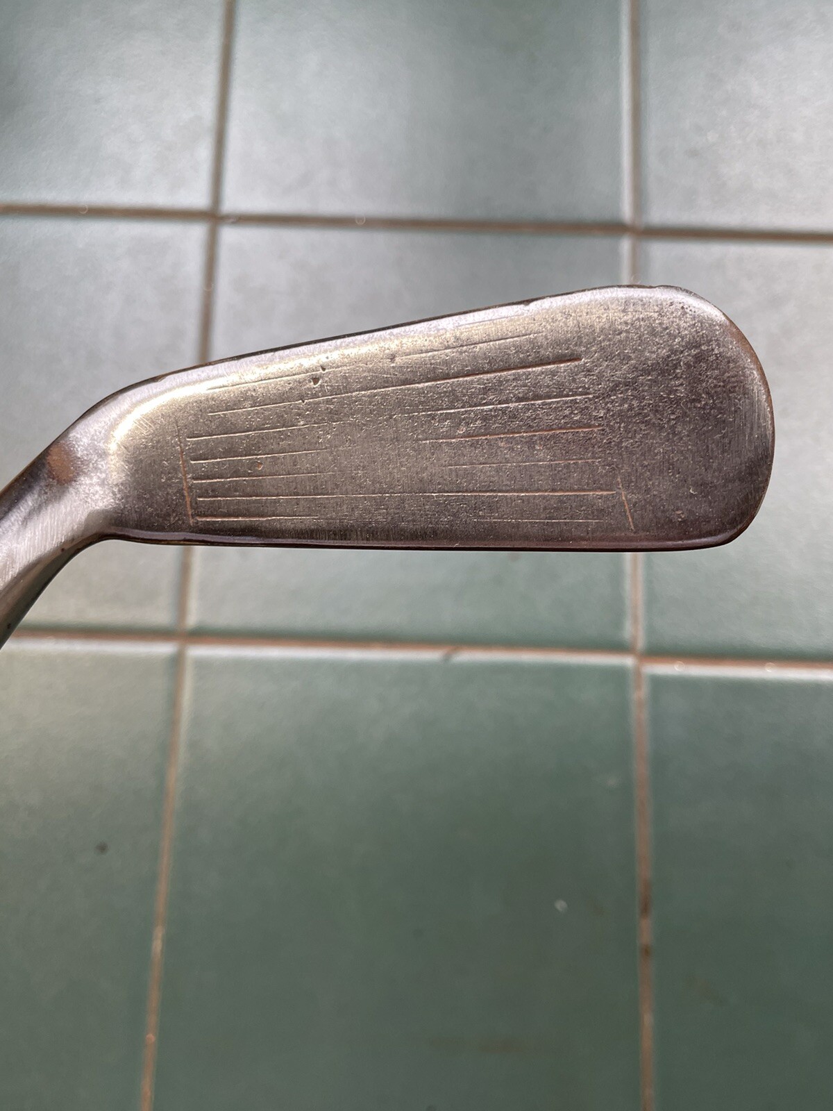 Hickory Golf Club Rare Geo Nicoll Flange Sole Zenith Jigger Line Face