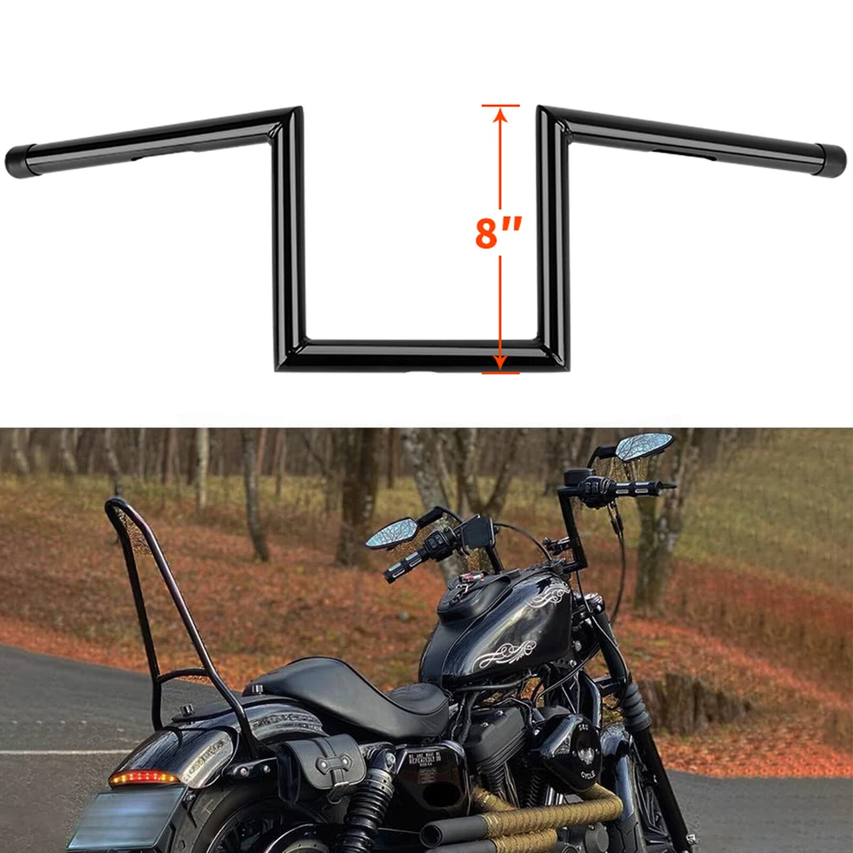 ハイパーナイフボディハンドル新品 Motorcycle Handlebars for 2011 Harley-Davidson Iron 883 for sale