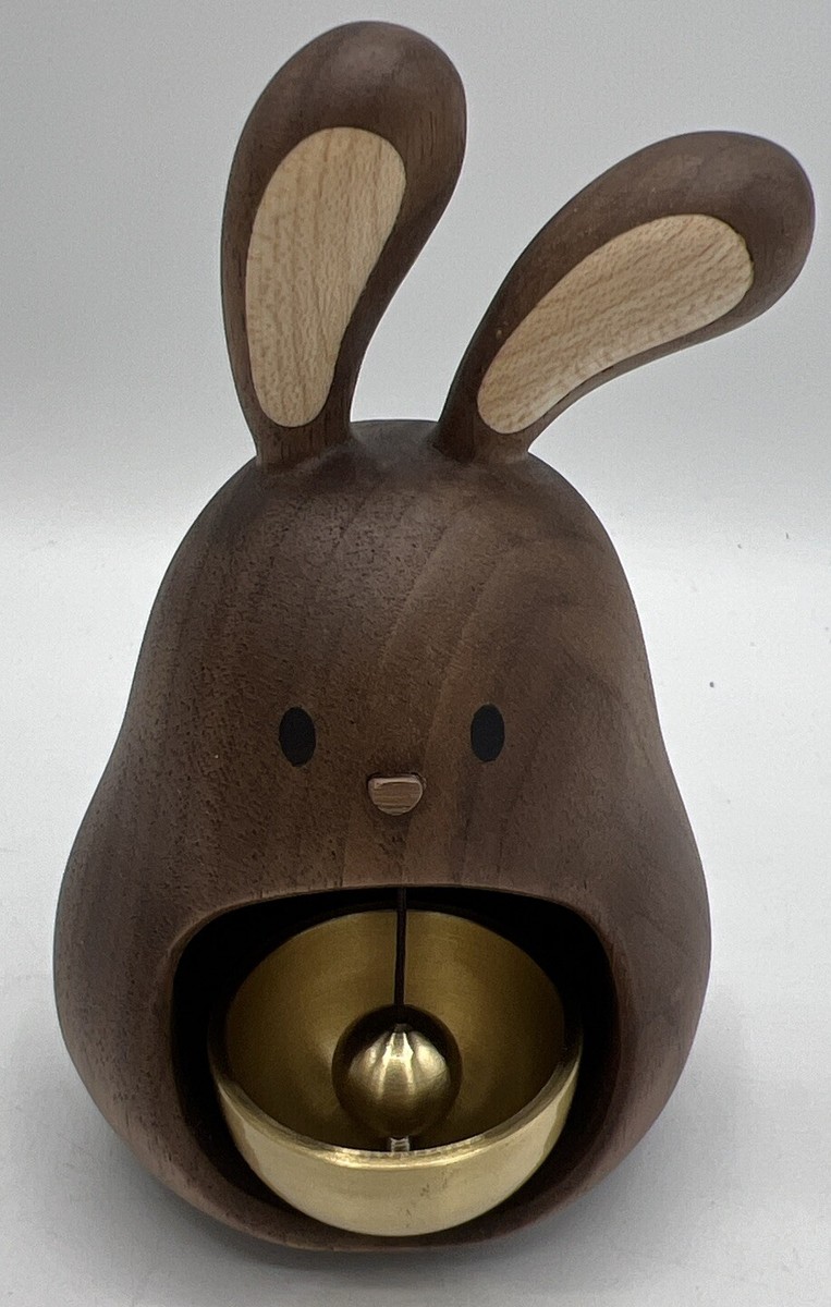 Woody Being Wooden Style Brass Doorbell Rabbit Bell For Door