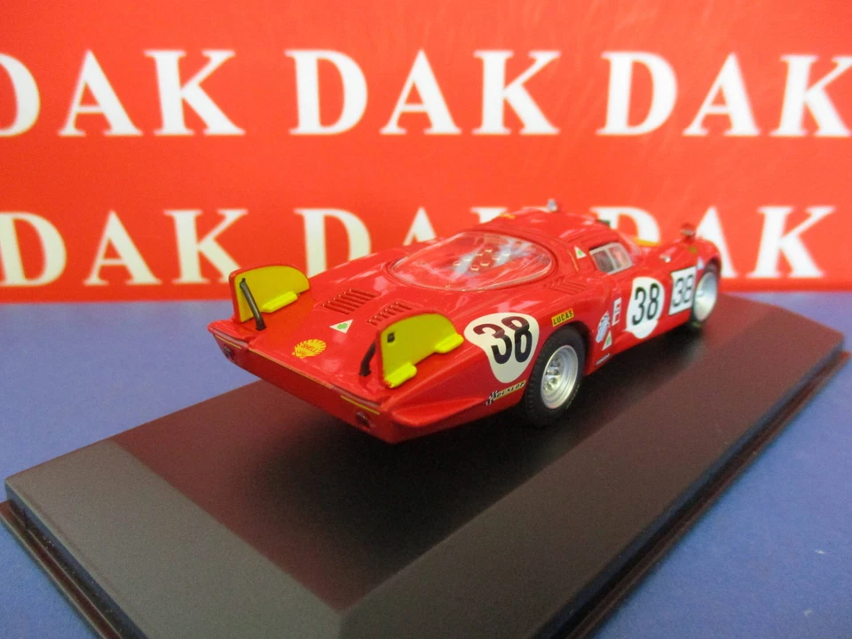 Die cast 1/43 Modellino Auto Alfa Romeo 33/2 Autodelta N38 24H Le Mans 1968 - Immagine 3 di 4