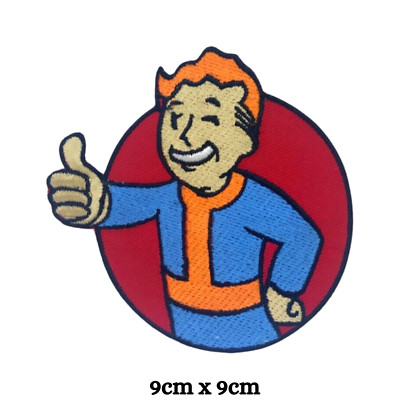 Vault boy 'Fallout' game pip boy thumb punk Iron on Sew on Embroidered patch