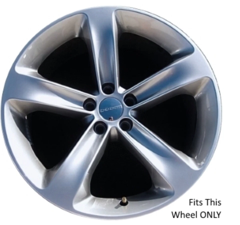 UNA SOLA CUBIERTA DE RUEDA CROMADA DE 20" PARA DODGE CHALLENGE/CARGADOR R/T 2015-2019 Foto 2 de 4