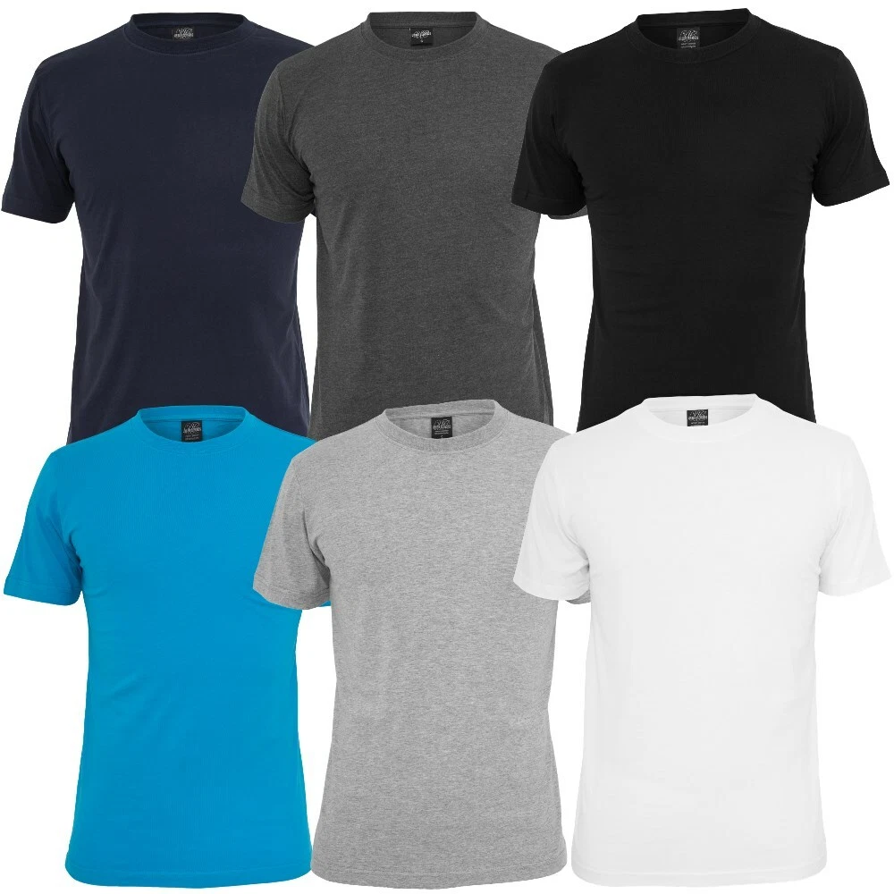 eBay | Basic High Tee Blank Regular Urban Oberteil Fit Quality Classics T-Shirt Herren