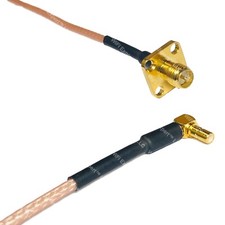 RG316 RP-SMA Female Flange to SSMB Male Angle RF Cable Rapid-SHIP LOT