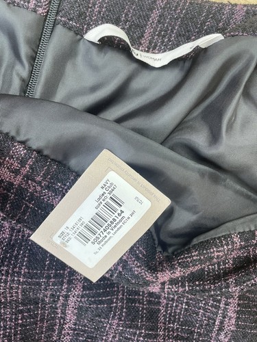 NEW TU Sz UK 18 short Woven tapestry look Lined Skirt black purple Short W36 L19 - Picture 4 of 7