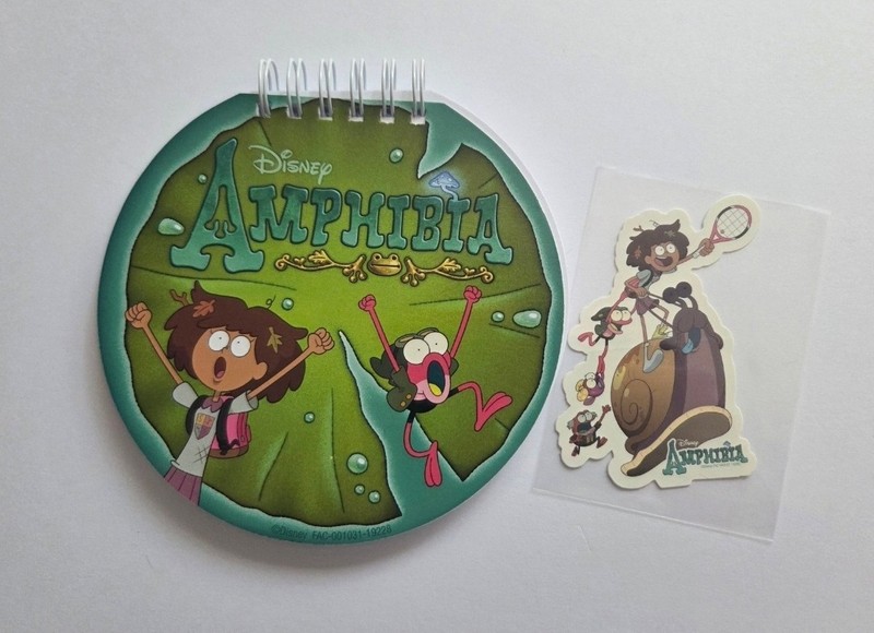 Disney Channel Amphibia Big City Greens D23 Expo CTNX 2019 Notepad and Sticker