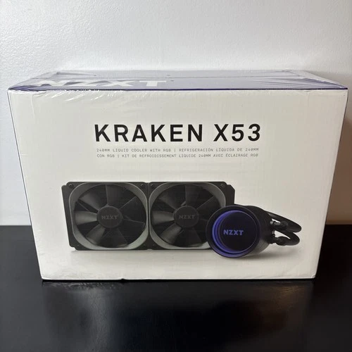 Brand New / Sealed NZXT Kraken X53 240mm Liquid Cooler with RGB - Never Opened