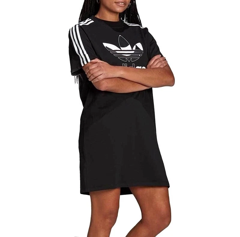 Adidas by Marimekko Dress Damen T-Shirt Kleid Minikleid Logo schwarz 2 XS S M L - Bild 2 von 4