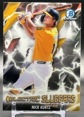 2026 Bowman Baseball #ES-22 Nick Kurtz Athletics Electric Sluggers