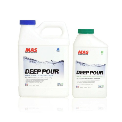 #ad Deep Pour Epoxy Resin Kit 1.3 Quart Crystal Clear Max 1quot; Casting Thickness $76.79