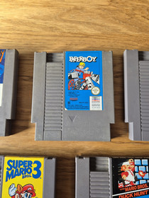 Lot de 5 Jeu nintendo NES - Cartouche seule - Pal - Mario Paperboy Duck Faxanadu