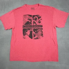 Game of Thrones Shirt Mens Extra Large Graphic HBO Stark Lannister Baratheon Tee