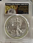 2016 US Silver Eagle $1 PCGS MS70 1 of 1000 Mod. Coin Rarities