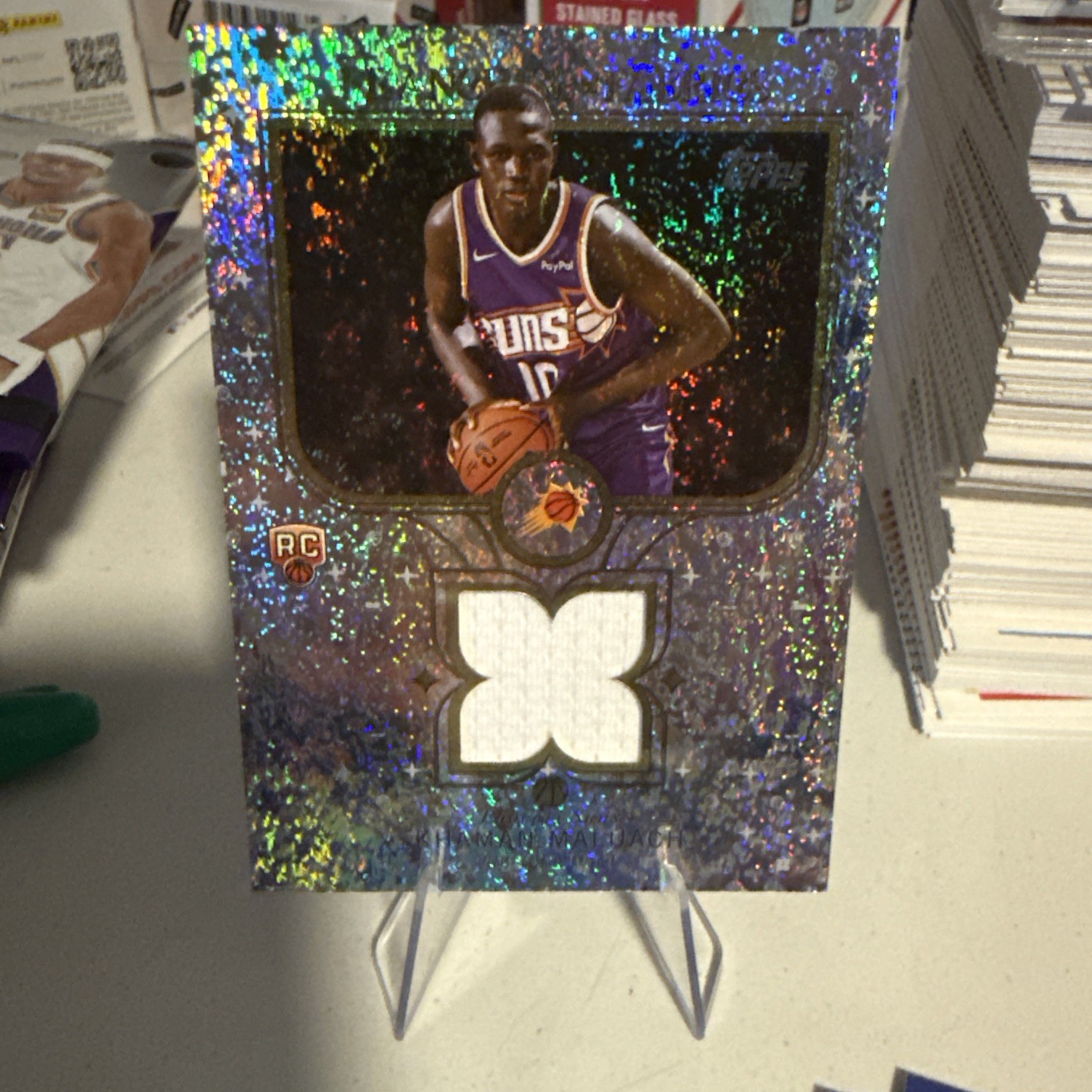 2025-26 Topps Khaman Maluach Rookie - Franchise Fabrics Silver Foil Relic Rare