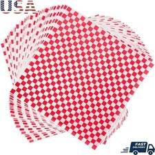 Deli Paper Sheets 12x12in Wax Paper Food Wrapping Burger Sandwich 100 Pack New